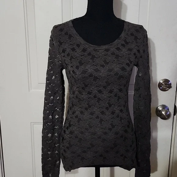 Eloise by Anthropologie Unconventional Lace Top Whimisigoth - Picture 5 of 6